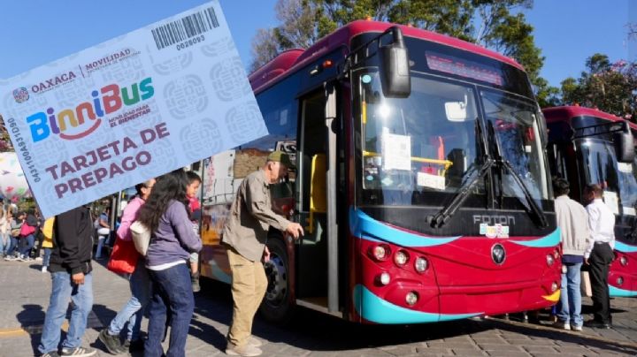 ¡Tarjeta o morralla! Así son las dos formas de pago en las 35 rutas del BinniBus en OAXACA a partir del lunes 1 de junio
